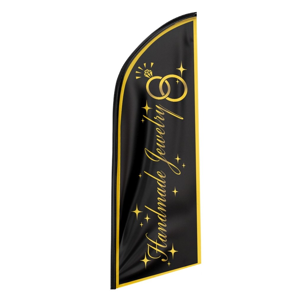 8FT Handmade Jewelry Advertising Swooper Flag (Flagpole Not Included 3.4)